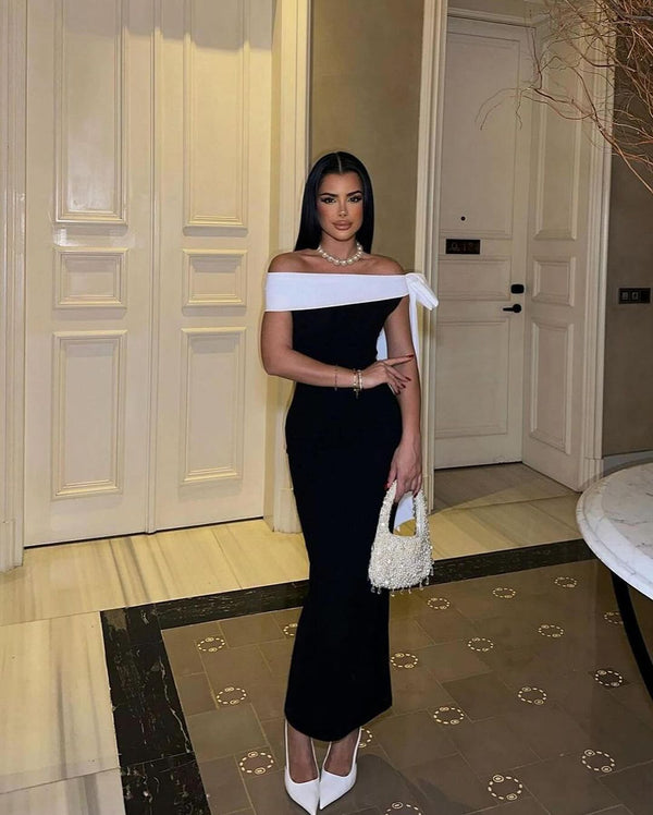 Sexy Off The Shoulder Maxi Solid Color Party Dress