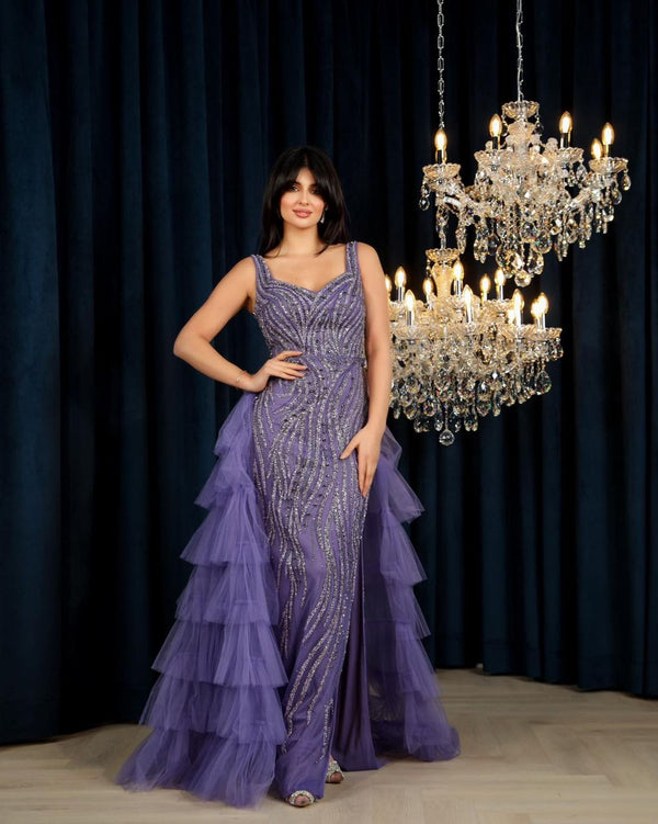 Shiny Sweetheart Dubai Beading Long Evening Dress