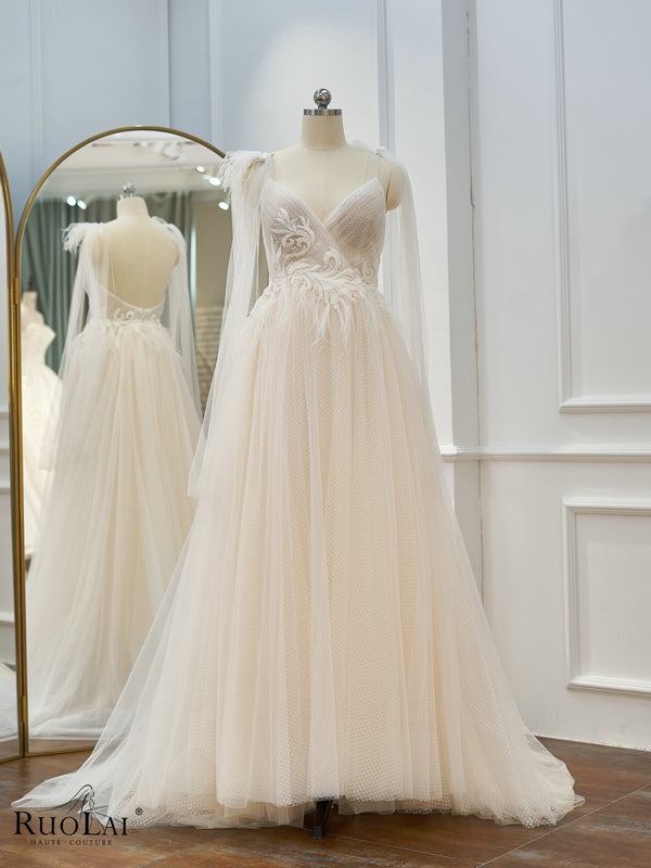 Luxury Beaded with Cape and Further Bridal Gowns for Women