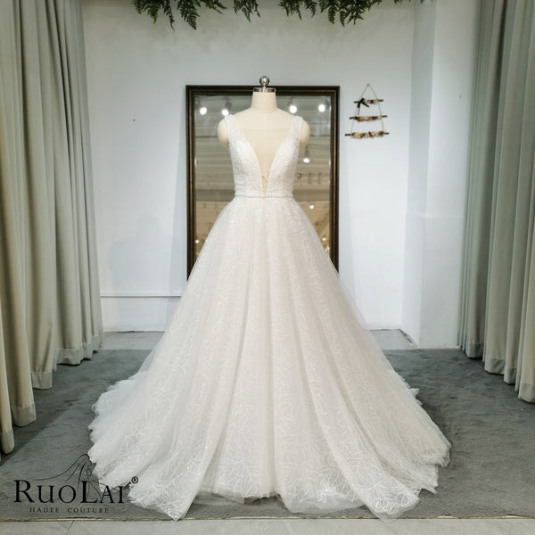 Simple Sweetheart Neckline  Laced Bridal Dress